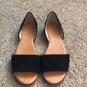 Black J Crew slides